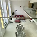 Loft With Pool Table, Kitchen Island & Gallery