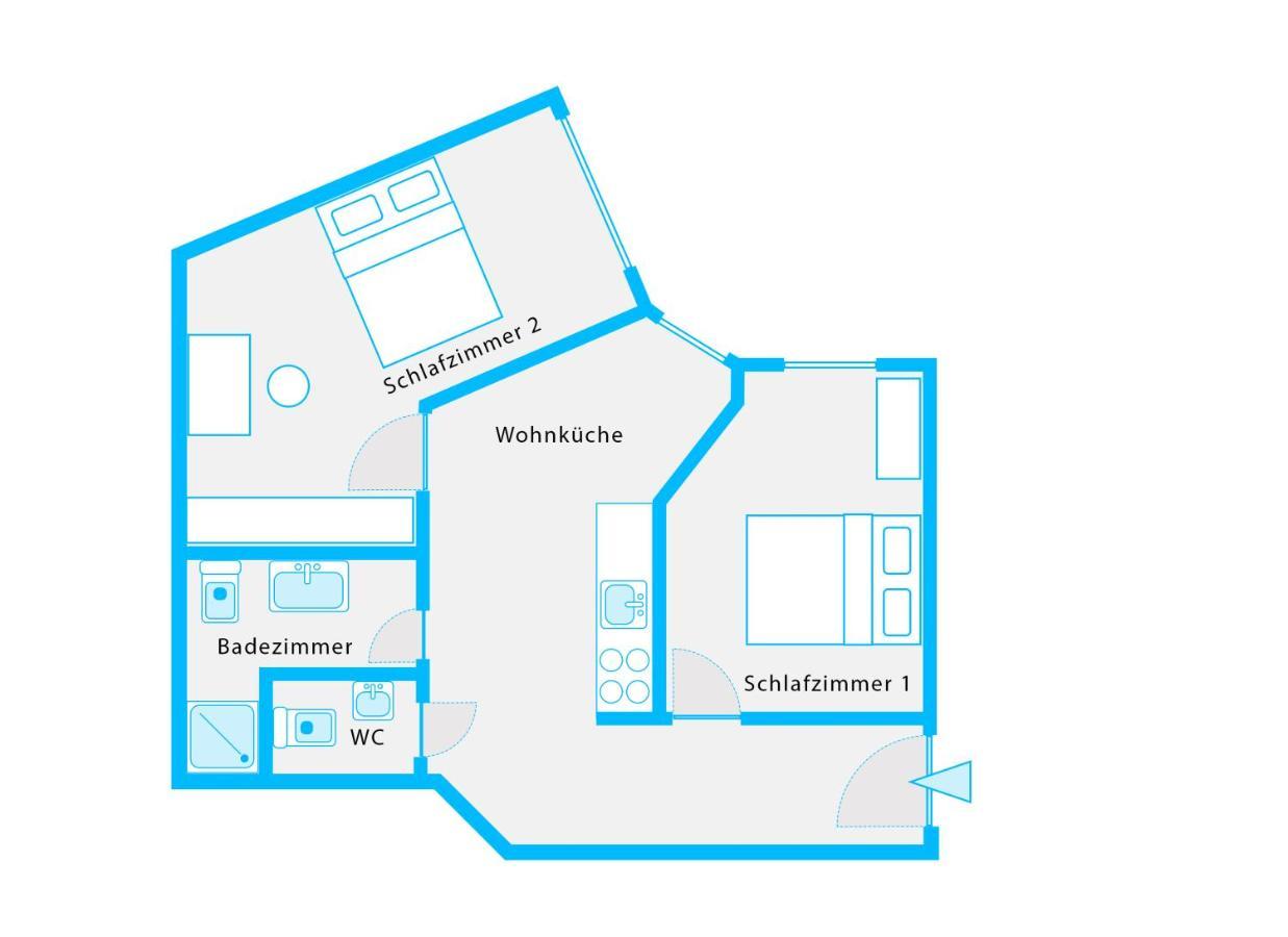 The Mierendorf Hinterhaus, 2 Bed Up To 4 People Berlin