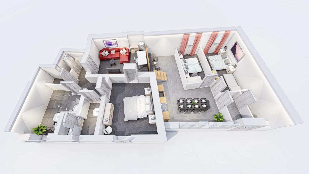 Apartment Three Bedroom Big Kitchen Selfcheckin Street Parking