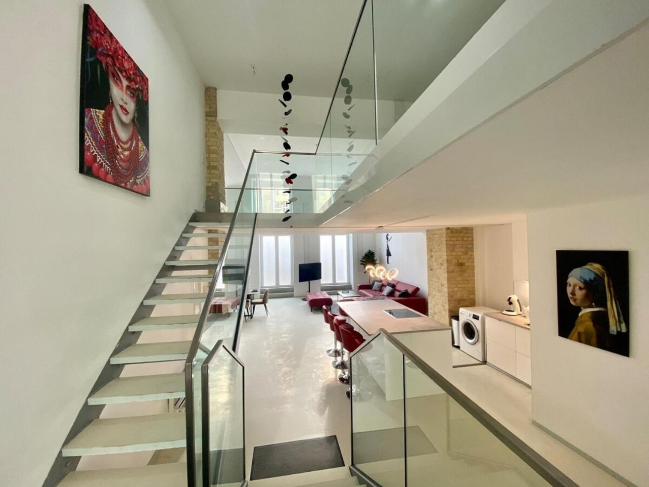 Loft With Pool Table, Kitchen Island & Gallery
