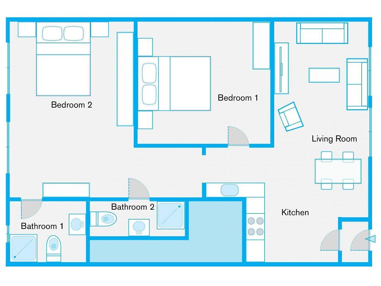 The Goethe Loft, 2 Bedroom Up To 5 People
